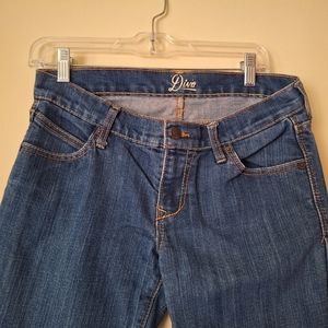 Diva Old Navy Skinny Jeans Size 4 Washed Low Rise Contrast Stitching Slim Pant